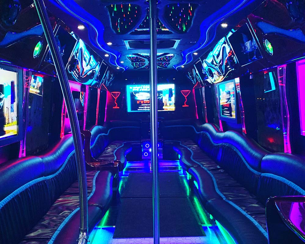 40 passenger limo bus stretch limo Streamwood il
